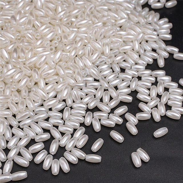 plastic/resin high brightness ABS imitation pearl (with hole)