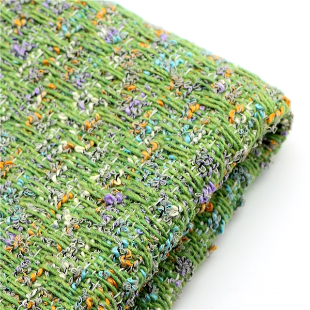 woolen yarn woven small fragrant fabric