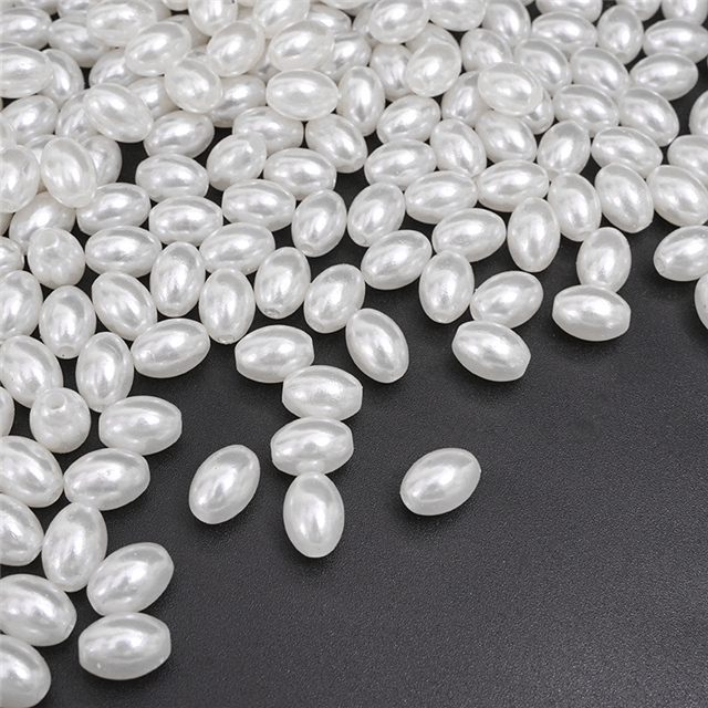 plastic/resin high brightness ABS imitation pearl (with hole)