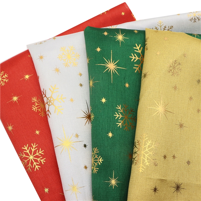 hot stamping snowflake bamboo fiber fabric