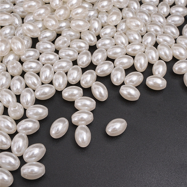 plastic/resin high brightness ABS imitation pearl (with hole)