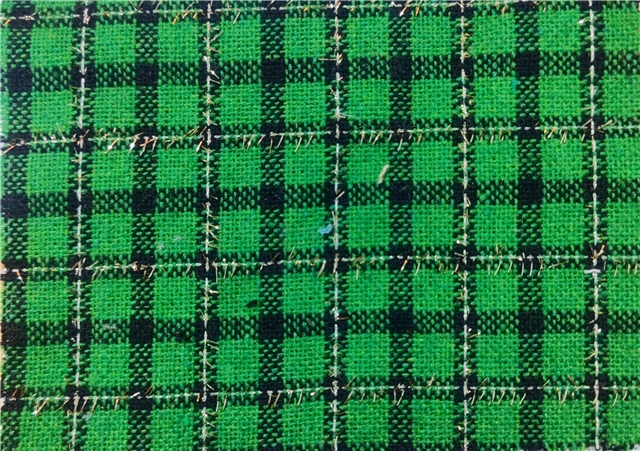golden thread woolen woven small fragrant fabric