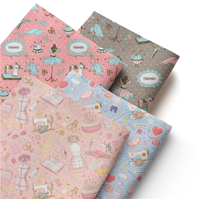 polyester cotton sewing tools series polyester cotton fabric set (4 pcs/set)