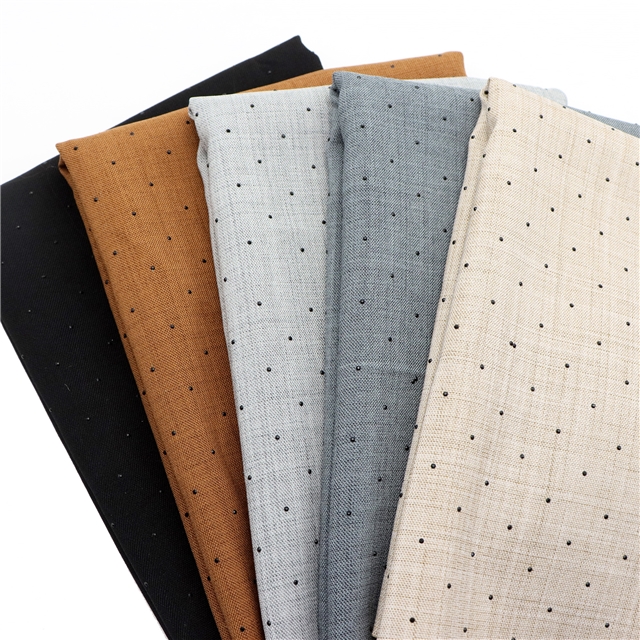 plain black diamond polyester fabric