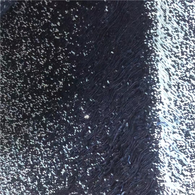 thick texture denim jacquard washed fabric for autumn and winter