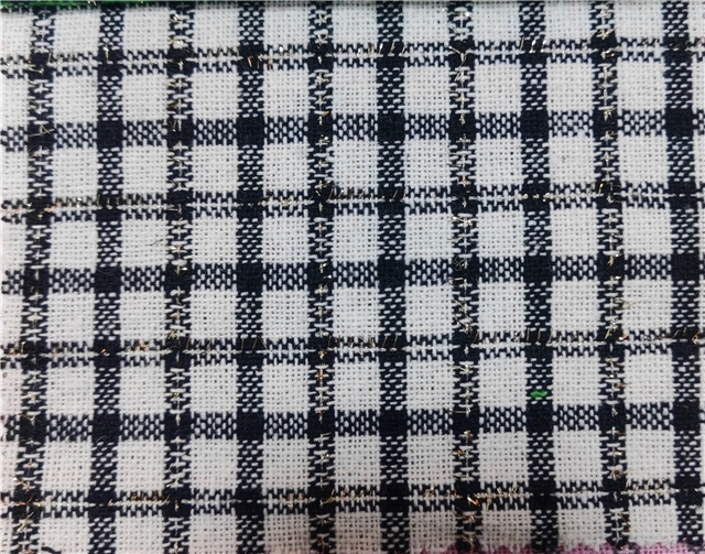 golden thread woolen woven small fragrant fabric