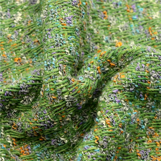 woolen yarn woven small fragrant fabric