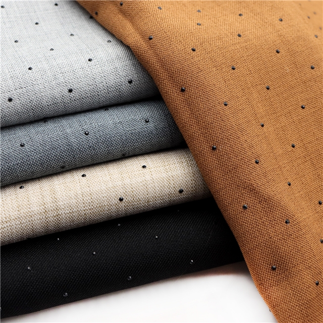 plain black diamond polyester fabric