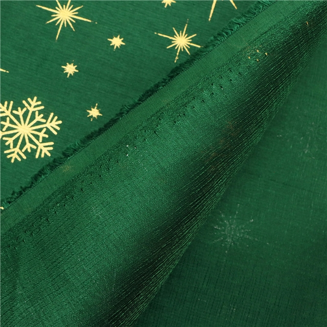 hot stamping snowflake bamboo fiber fabric