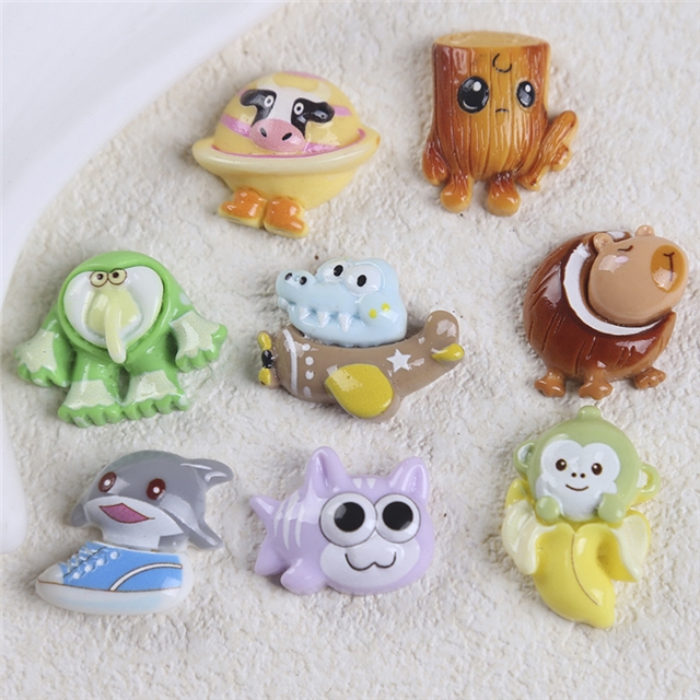 resin cartoon animal 3d resin accessories