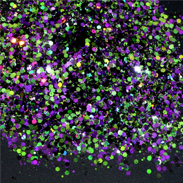 halloween mixed rainbow glitter (10g/box)