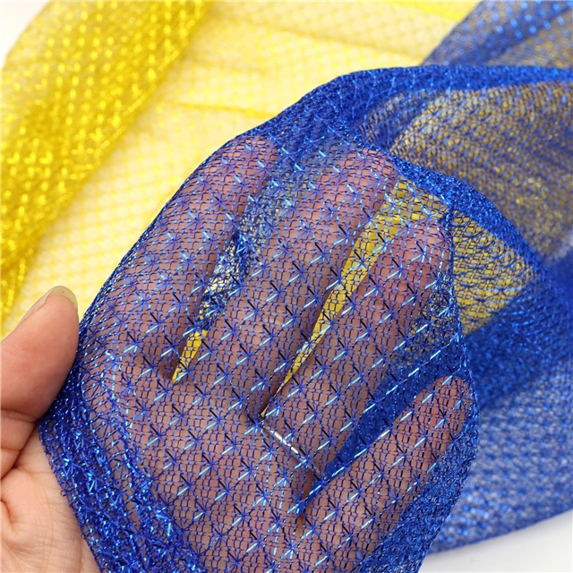 gold and silver wire diamond pattern hollow mesh fabric 15#,50*150cm(19.7*59.1