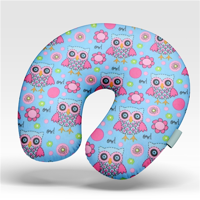 2 ways flower owl knit fabric