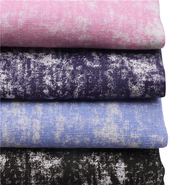 cotton and linen tie dye printing