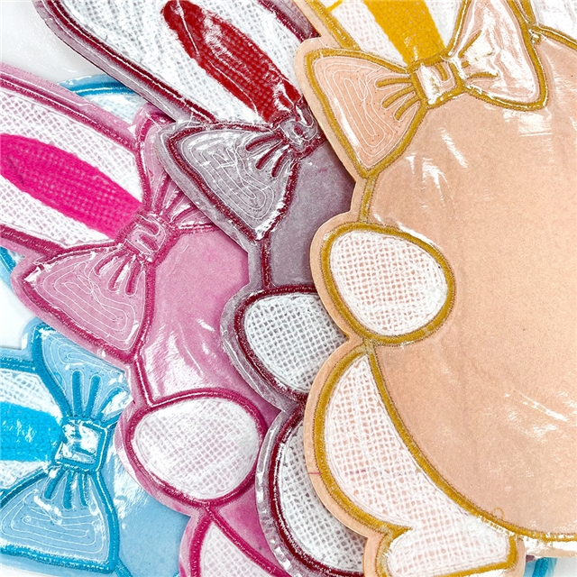 back with glue easter sequin rabbit embroidery patch (back with glue)