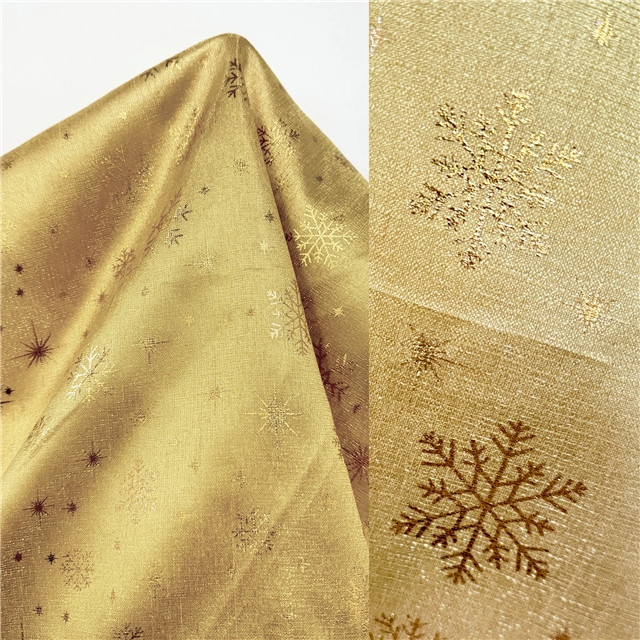 hot stamping snowflake bamboo fiber fabric
