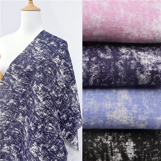 cotton and linen tie dye printing