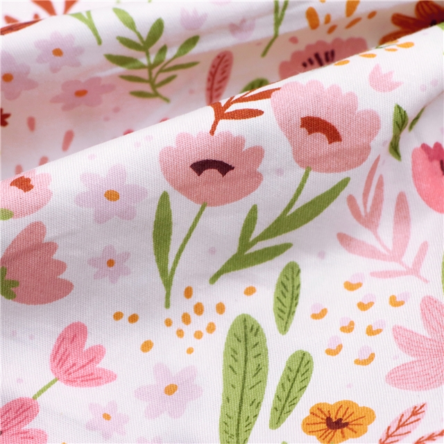 flower 21 cotton twill bottom watermark fabric