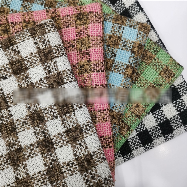 double color woolen woven small fragrant fabric