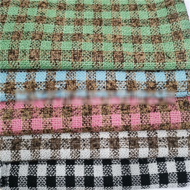 double color woolen woven small fragrant fabric