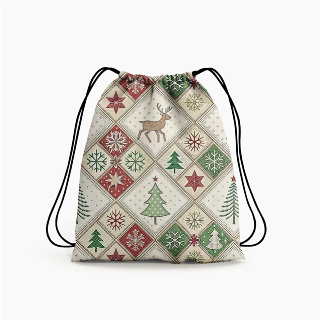 polyester cotton christmas series polyester cotton fabric set (8 pcs/set)