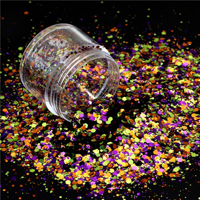 halloween mixed rainbow glitter (10g/box) GL079C