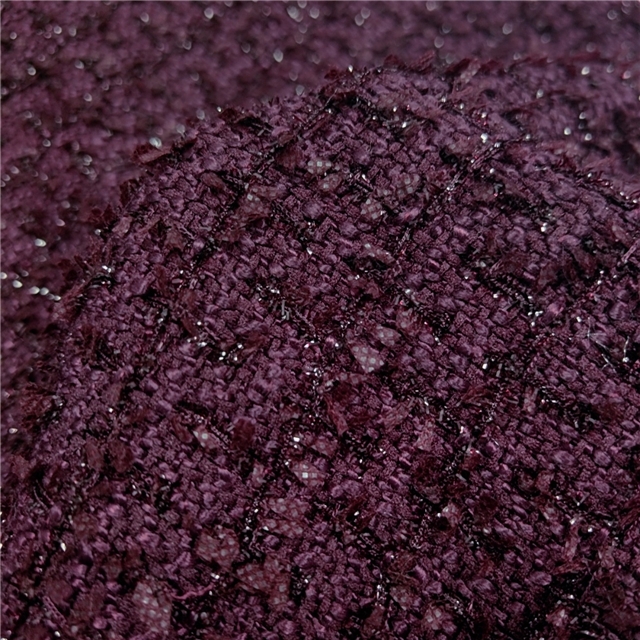 bright silk woolen woven small fragrant fabric