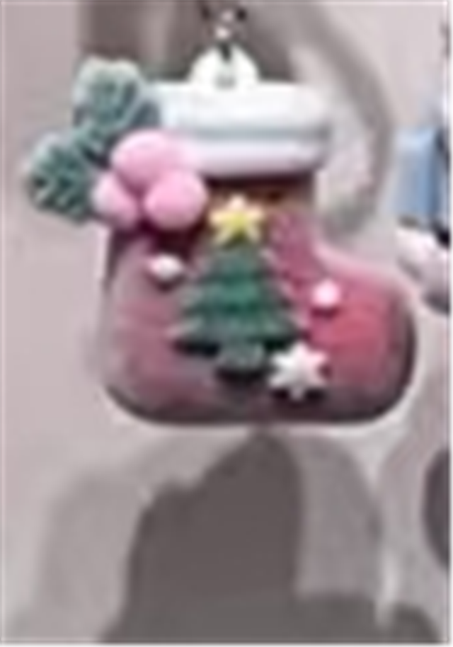 pvc soft glue velvet christmas series 3d silicone pendant