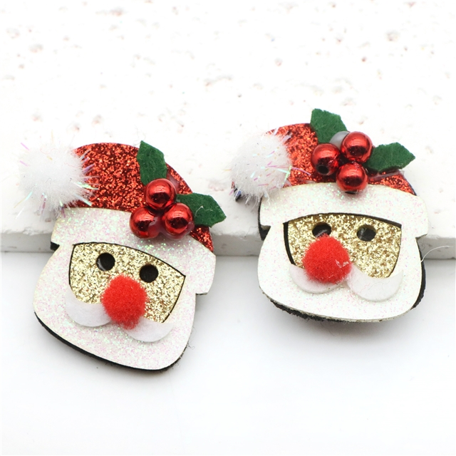 Christmas day series glitter non woven accessories