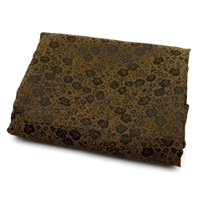 100% polyester polyester small floral jacquard fabric 5#coffee,50*145cm(19.7*57.1