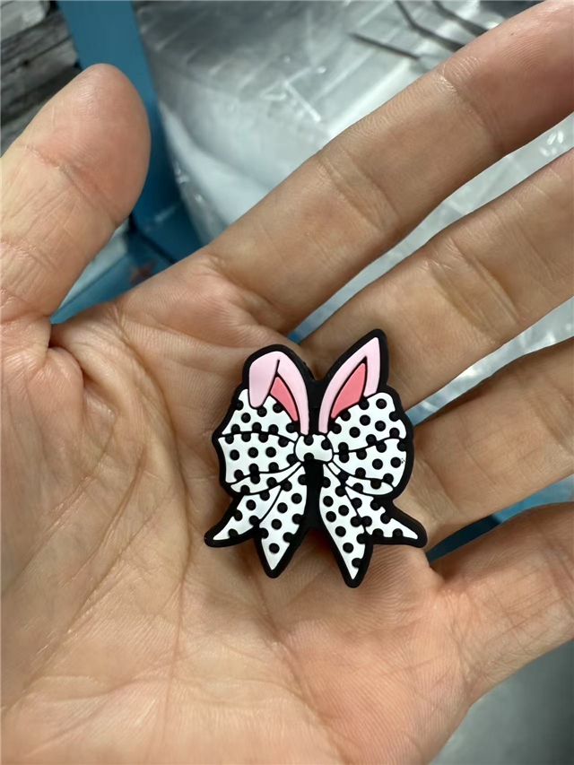 silicone bow rabbit ears silicone bead