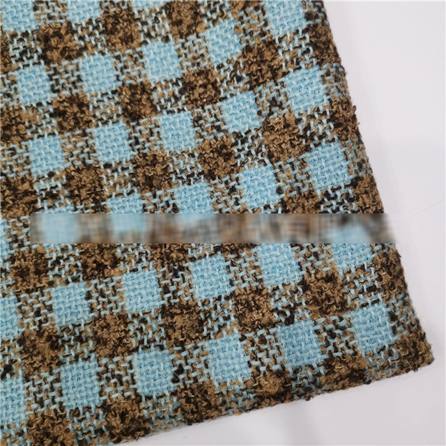 double color woolen woven small fragrant fabric