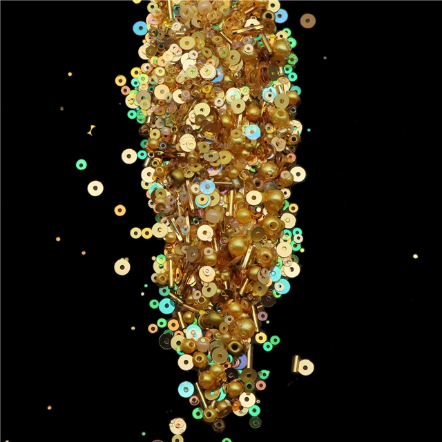 Mixed color glass measle sequins (10g/pack)