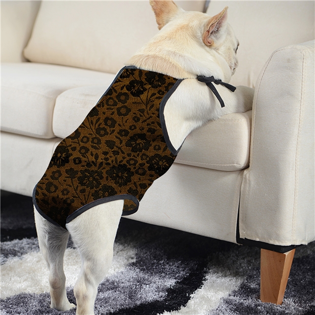 100% polyester polyester small floral jacquard fabric 5#coffee,50*145cm(19.7*57.1