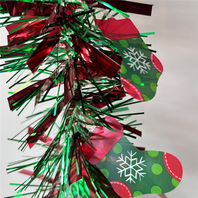 length: 2m plastic christmas day floral decorative strips