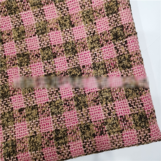 double color woolen woven small fragrant fabric