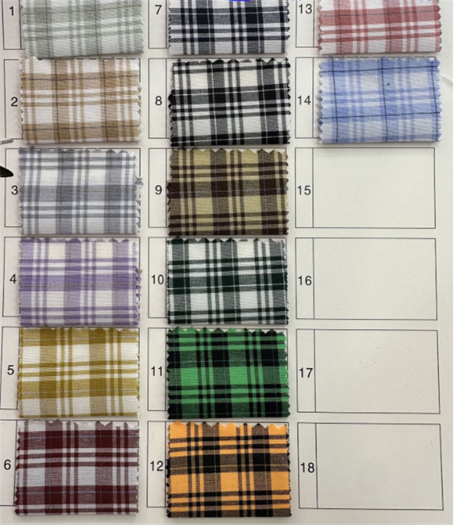 jk plaid yarn dyed fabric 