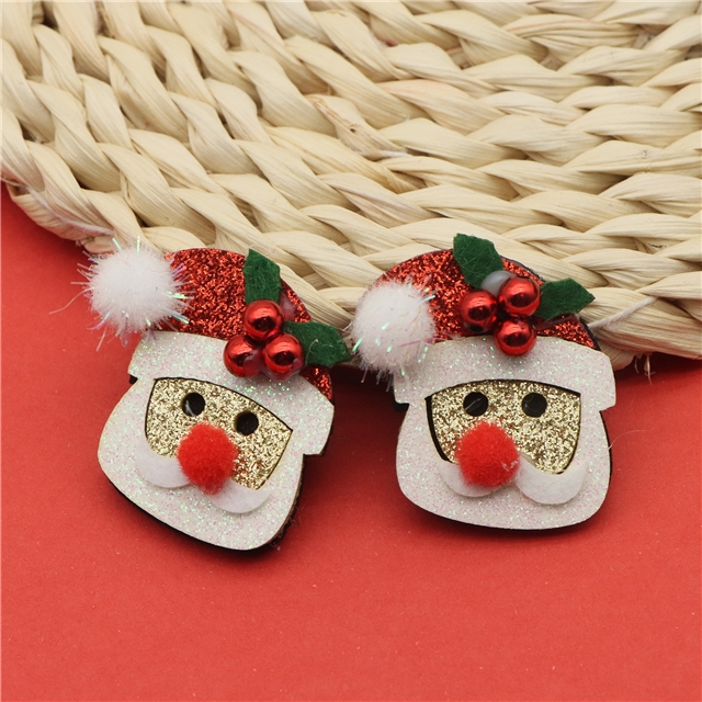 Christmas day series glitter non woven accessories