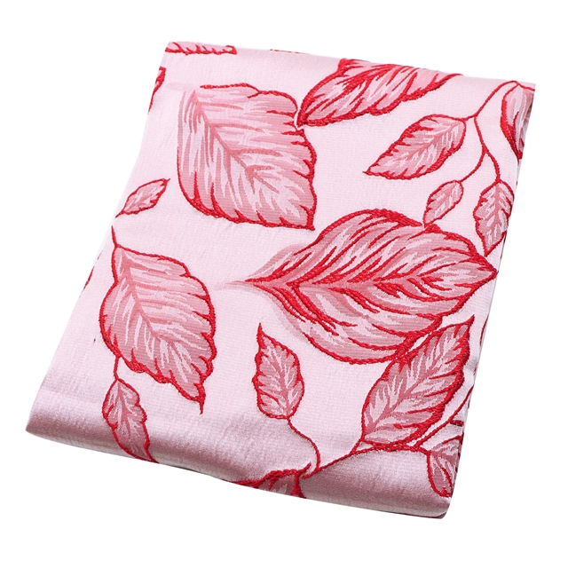 relief leaf gold and silver jacquard fabric
