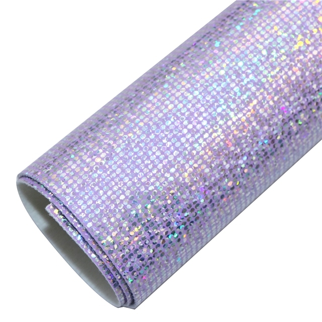 synthetic leather colorful laser hot silver mosaic faux leather  20*33cm(7.9*13