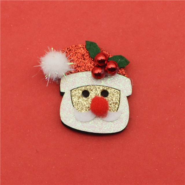 Christmas day series glitter non woven accessories