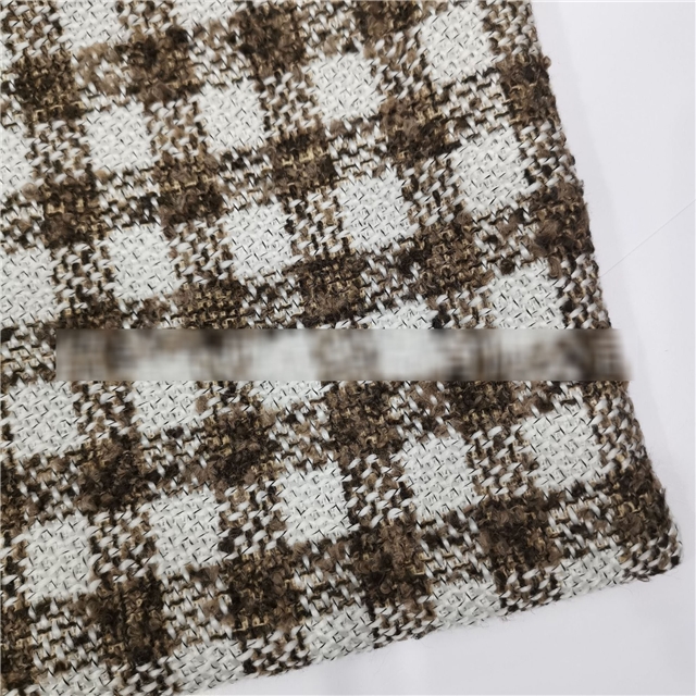 double color woolen woven small fragrant fabric