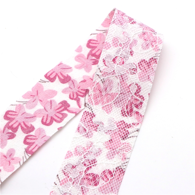 polyester+lace floral lace webbing 38mm(1-1/2