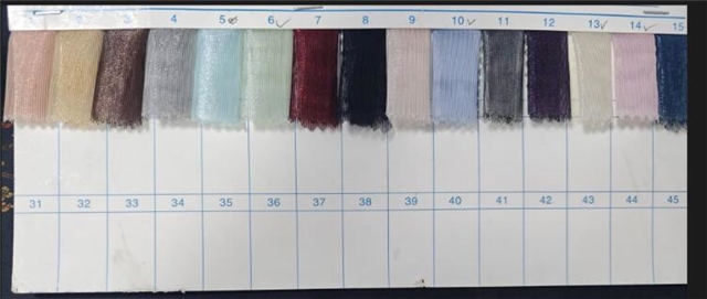 Plain colored mesh gauze