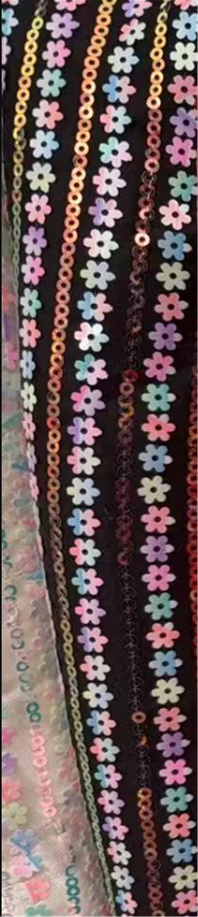 flower sequins fabric