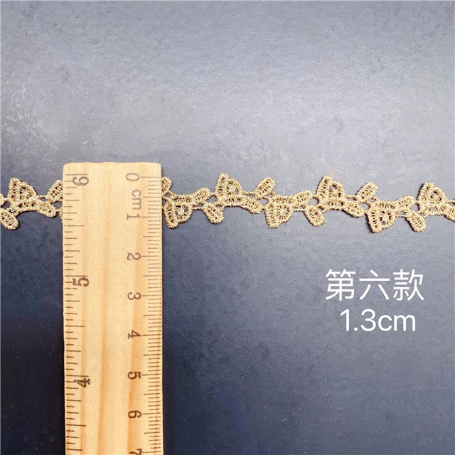 embroidered heart rose petals gold thread lace