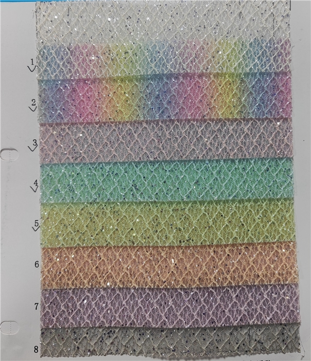 synthetic leather glitter disordered star sequins transparent faux leather