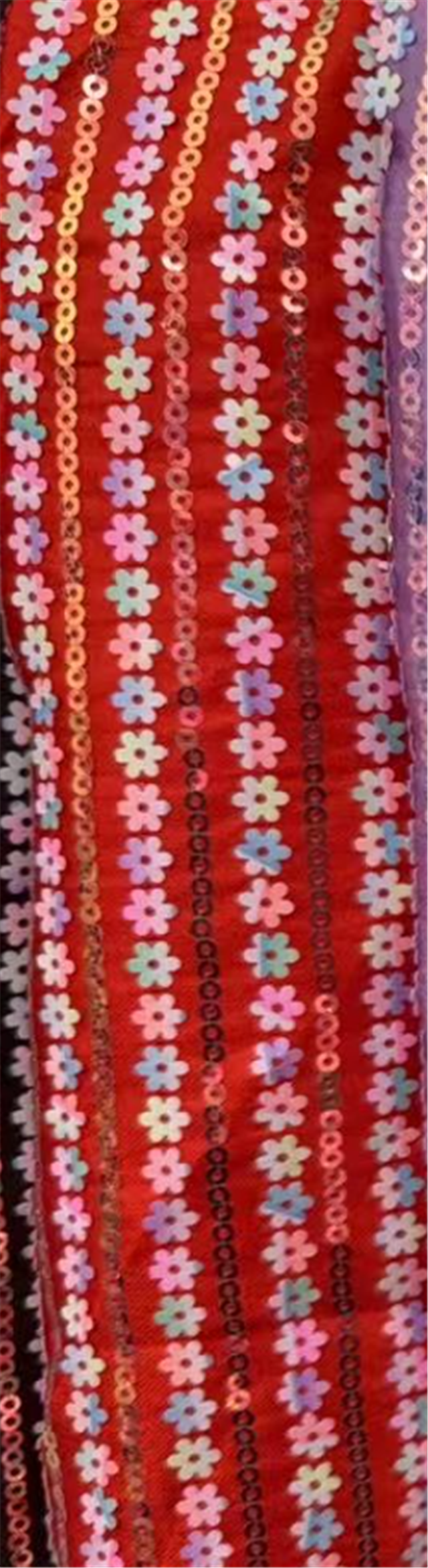 flower sequins fabric