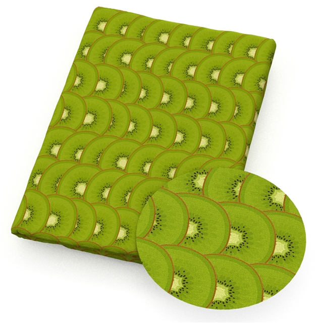 polyester cotton geometric kiwi series polyester cotton fabric set (6 pcs/set)