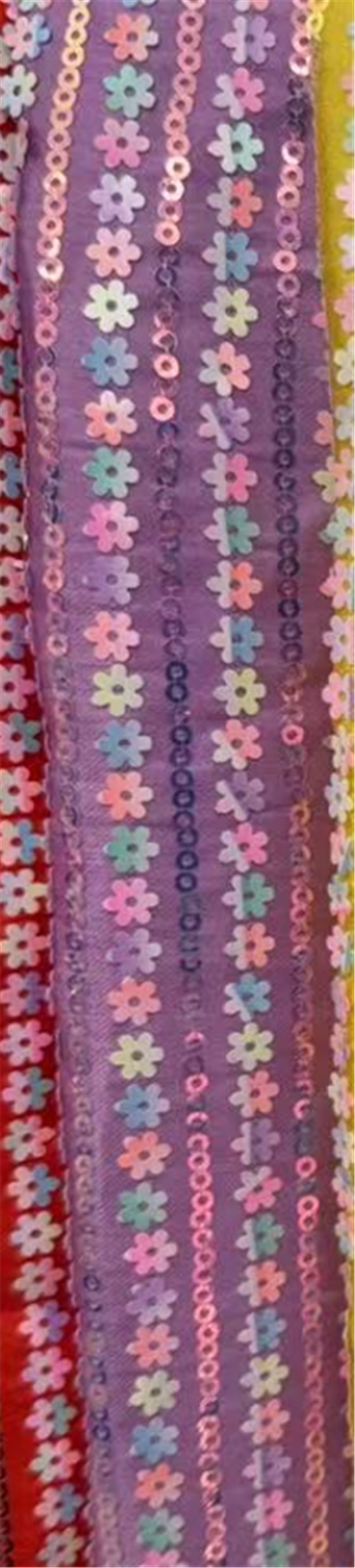 flower sequins fabric